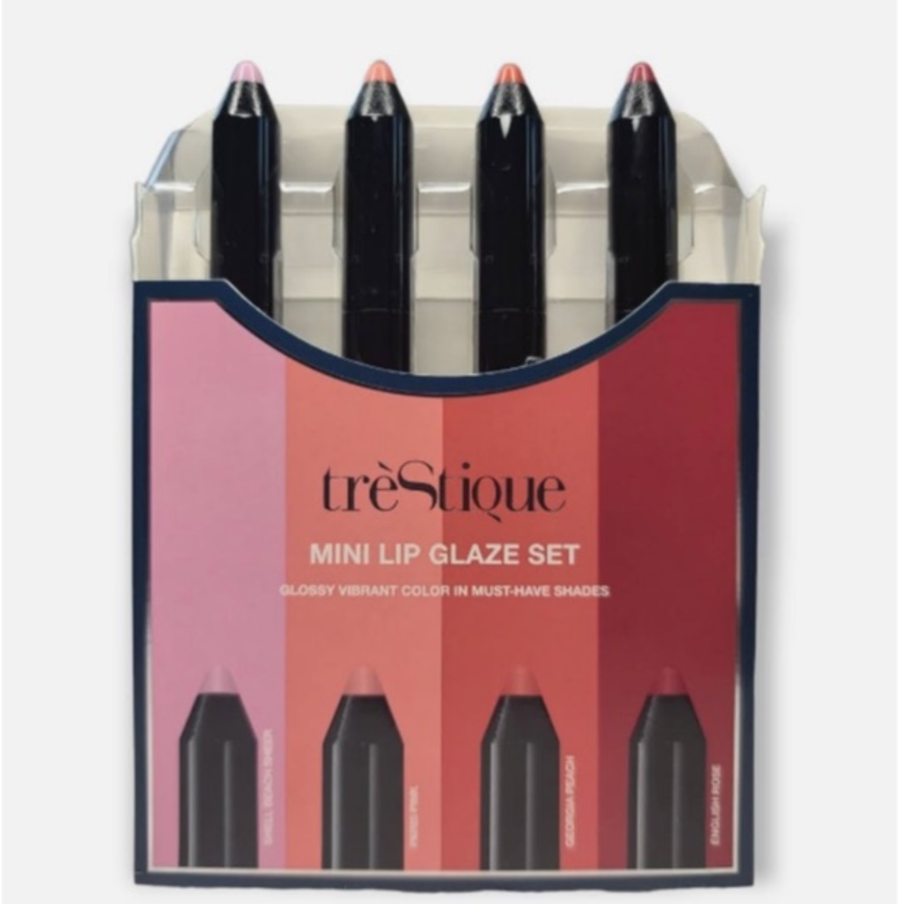 New trestique mini lip glaze set lip gloss lipstick make up